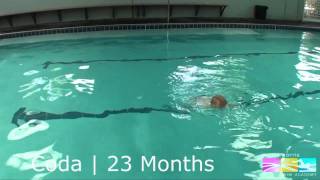 1 Year Old Swimming  Justin Norris Swim Academy Thornton [upl. by Dulcle]