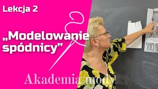 Modelowanie spódnicy Nagrana lekcja 2 z kursu online „ Konstrukcja i modelowanie „ [upl. by Corel]