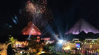 Pyramids of Egypt Fireworks [upl. by Nortyad]