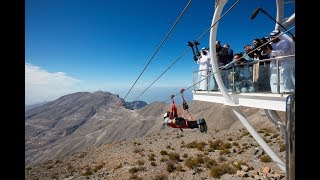 Jebel Jais Flight takes Guinness World Record Longest Zipline [upl. by Coretta]