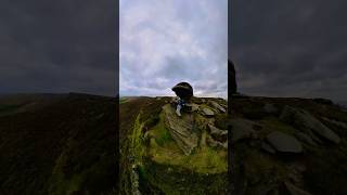 Salt Cellar Derwent Edge Peak District Insta360 Solo Hiking [upl. by Nylicaj]