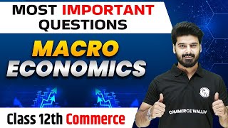 Most Important Questions  12th Commerce  Macro Economics🔥 [upl. by Philcox]