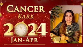 ♋ 2024 Jan  Apr Cancer Kark Horoscope  कर्क राशि जनवरी  अप्रैल 2024 राशिफल  Tarot Reading [upl. by Geri]