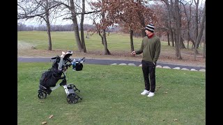 Alphard Golf Club Booster V2 Electric Push Golf Cart Review The Best Electric Push Cart EWheels V2 [upl. by Benni]