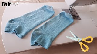 Legendary Sewing Idea with Two Short Socks  DIY Sewing [upl. by Aryan]