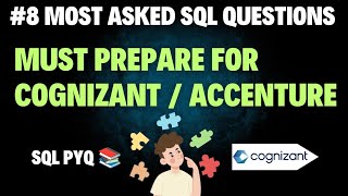 Cognizant Most Asked SQL Questions and Answers Cognizant Technical Round [upl. by Roanna]