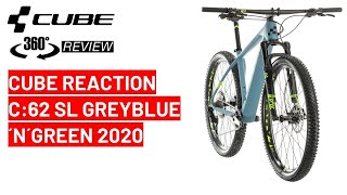 Cube REACTION C62 SL greyblue´n´green 2020 360 Bike review [upl. by Ul]