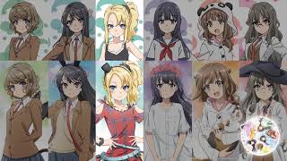 Seishun Buta Yarou wa Bunny Girl Senpai no Yume wo Minai ED Part SectionFukashigi no Cart Theme [upl. by Cr]