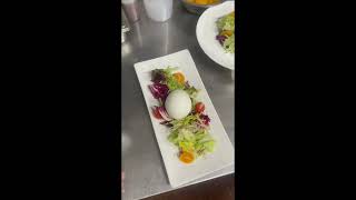 Burrata parma ham salad shortsvideo asmr satisfyingvedio italianrecipes saladlove [upl. by Guilbert502]