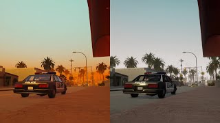 GTA San Andreas The Definitive Edition Mobile VS ConsolePC  Side By Side Comparison [upl. by Forest]