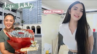 VLOG • room makeover college campus visit moms birthday shopee home finds 🛍🏡🎈 Andrea Angeles [upl. by Nadabas]