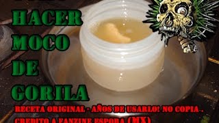 Como hacer quotmoco de gorilaquot para armar crestas How to make Extra hard gel for charge up you hair [upl. by Ramat124]