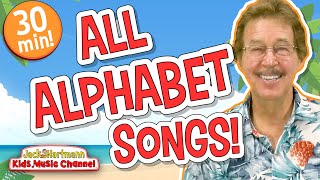 All APHABET Songs  30 MINUTES of Alphabet Songs  Jack Hartmann [upl. by Airbma]