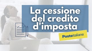 CESSIONE DEL CREDITO DIMPOSTA cosé e come funziona [upl. by Humberto]