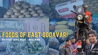 Famous foods of East Godavari  Konaseema Moto Food Vlog  200 Kms Dayout trip  Pavan Satish [upl. by Ansley774]