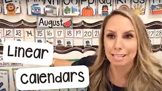 All About Linear Calendar for Preschool PreK and Kindergarten [upl. by Christine]