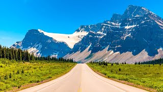 Driving the Icefields Parkway From Banff to Jasper  Scenic Drive Hwy 93 [upl. by Schalles]