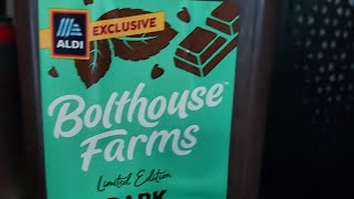 Aldi Exclusive Limited Edition Bolthouse Farms Dark Chocolate Mint Smoothie Mini Sip N Review [upl. by Weinhardt]