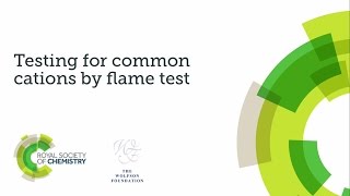 Practical skills assessment video  testing for cations by flame test [upl. by Luht]