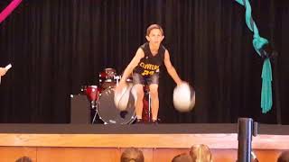 McKae Amundsen 4th Grade  Class of 2026  Basketball Dribbling Exhibition  Talent Show 2018 [upl. by Eudoca]