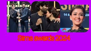 SIIMA awards 2024வருகை தந்த நயன்ampவிக்கிlatesttrending lovely 😍 black saree beauty ♥️ [upl. by Nessy541]