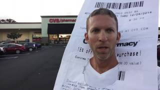 CVS Receipt Costume goes to CVS [upl. by Notgnillew]