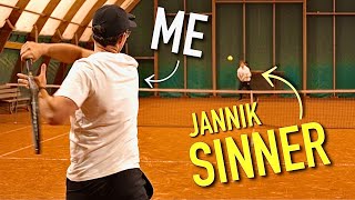 Hitting With World 1 Jannik Sinner My Unforgettable Tennis Experience [upl. by Ahterod]