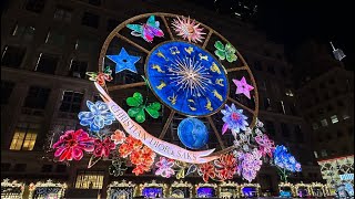 🔴 Show de luces navideñas de Saks en Manhattan New York 🎄 🌟 [upl. by Renita]