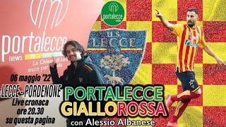 LECCEPORDENONE 10  SIAMO IN SERIE A😍😍❤️💛LIVE REACTION  PORTALECCE GIALLOROSSA [upl. by Hterag760]