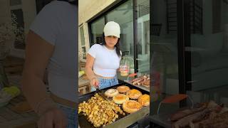 Breakfast bagels for the boys 👦🏻👦🏻food blackstone family cooking recipe recipes mukbang [upl. by Cote]