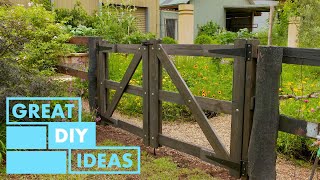 How to make a Garden gate  DIY  Great Home Ideas [upl. by Nathan709]