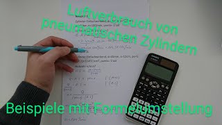 Luftverbrauch von Pneumatischen Zylindern  leicht erklärt  mit Beispielen  Dave Seller [upl. by Akenit]