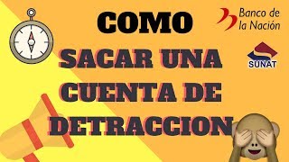 CURSO ASISTENTE TRIBUTARIO  Como sacar tu cuenta de detraccion Practicante Contable [upl. by Aisyla]