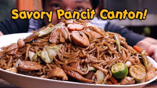 PANCIT CANTON RECIPE  HOW TO COOK FILIPINO PANCIT CANTON  Easy to cook yummy Pancit Canton Recipe [upl. by Ianahs]