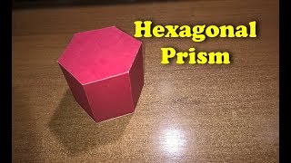 How to make a Hexagonal Prism out of cardboard [upl. by Morell]