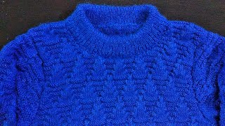 Knitting Round Neck Sweater  Gol Gala Knitting गोल गला Sweater Knitting In Hindi Natural Style [upl. by Gnus]