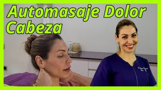 💆‍♂️AUTOMASAJE para dolor de CABEZA 😩 Elimina CEFALEA rápidamentefisioterapia [upl. by Einalam]