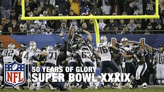 Patriots vs Eagles Super Bowl XXXIX Highlights  50 Years of Glory [upl. by Heddie301]