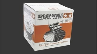 Tamiya SprayWork Painting Stand Set Scale Model Tool Review [upl. by Annelak270]