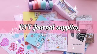 DIY journal supplies at home Homemade journal set  How to make journal set  Homemade journal set [upl. by Ytisahcal]