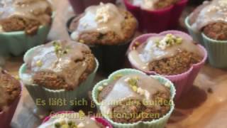 Thermomix® Adventskalender 2016 Türchen 8 Karotten Mohn Muffins [upl. by Brew512]