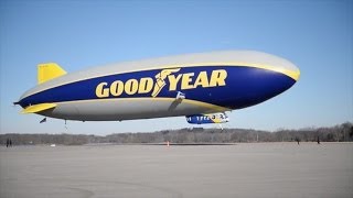 Goodyear Blimp takes first flight [upl. by Rotsen]