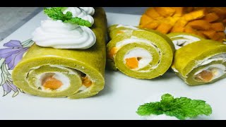 Mango swiss Roll cake recipe [upl. by Sutsuj766]