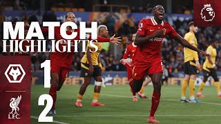 Konate amp Salah Goals In Premier League Win  Wolves 12 Liverpool  Highlights [upl. by Luckett]