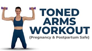 Pilates Arm Workout  Toned Arms Workout Pregnancy Pilates amp Postnatal Pilates [upl. by Adaha696]