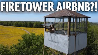 Full tour of this unique airbnb Fire tower uniqueairbnb airbnbtour airbnbfiretower [upl. by Baoj]