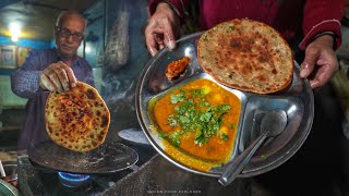 30₹ Only Most Crispy PARATHA  Haridwar ke Famous Billu Bhai Parathe Wale  Street Food India [upl. by Trini177]