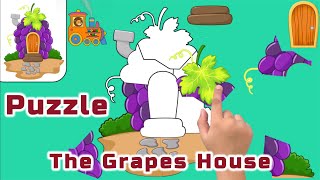 The Grapes House Fruit Puzzle  Logic Game Kids  MOMO Train [upl. by Manbahs]