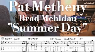 Pat Metheny  Brad Mehldau quotSummer Dayquot TAB譜  Jazz Guitar [upl. by Las388]