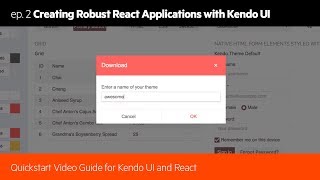 Creating Robust React Applications with Kendo UI 26 [upl. by Sil]